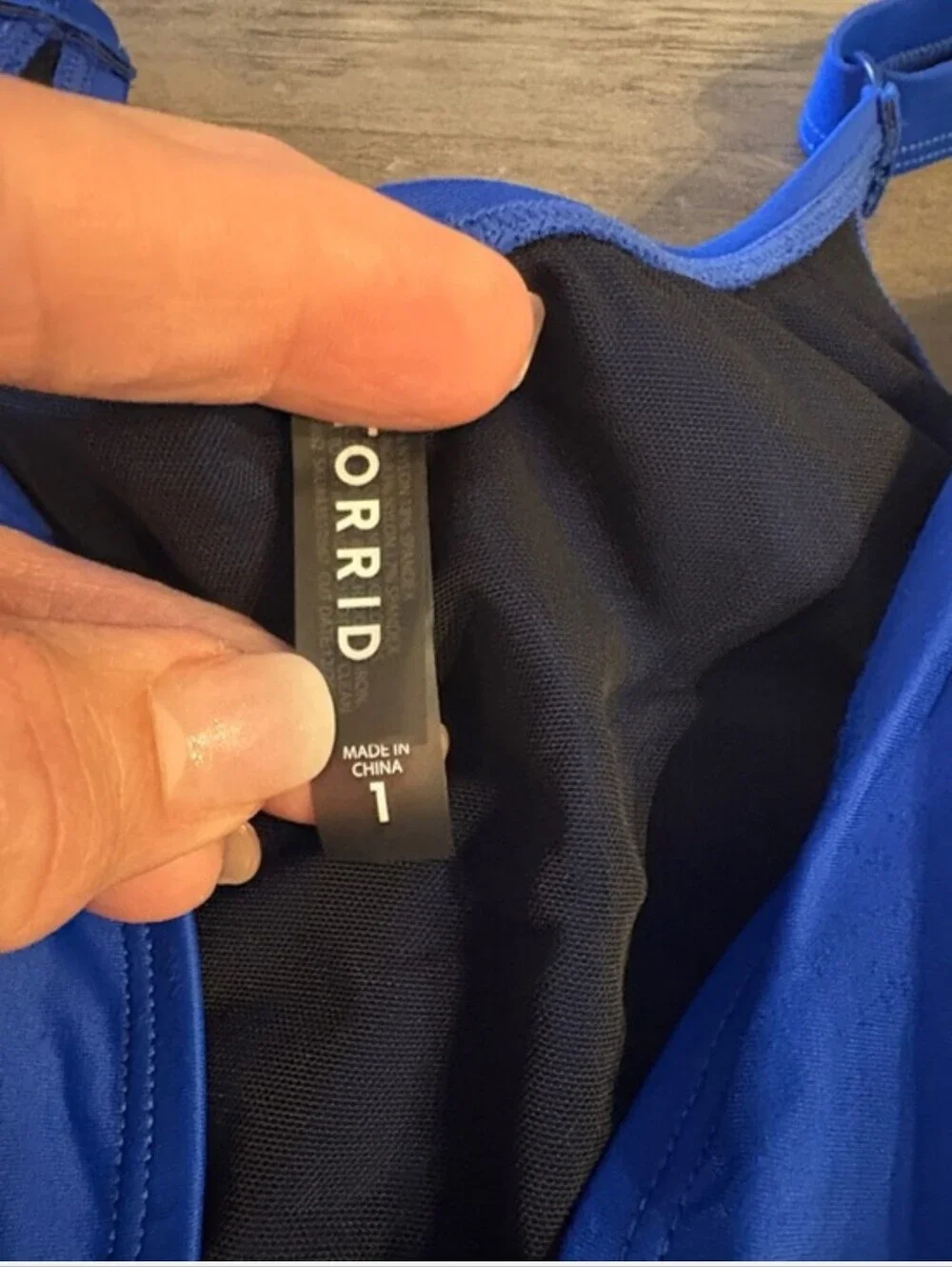 Nwot TORRID 1X ROYAL BLUE BUCKLE BIKINI SET